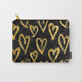 Hearts of Gold Carry-All Pouch