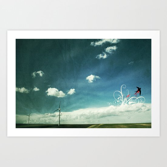 skyred Art Print