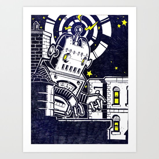 ROBO ATTACK! Art Print