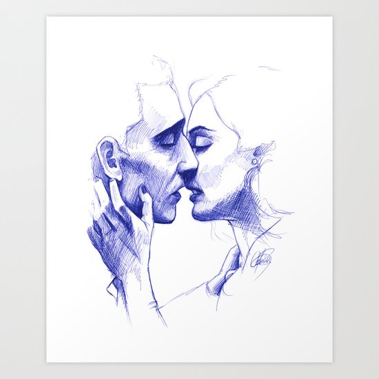 The Kiss Art Print