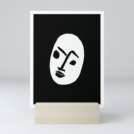 Matisse - Masque Blanc Sur Fond Noir 1950 (White Mask on Black Background) Mini Art Print