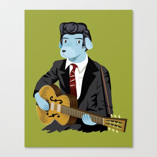 The Rockabilly Dog Canvas Print