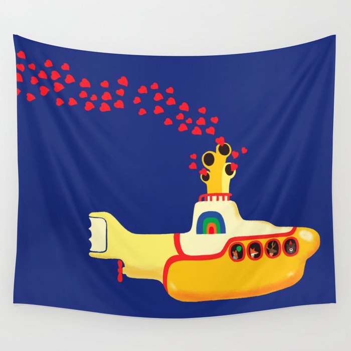 Yellow submarine tapestry sales