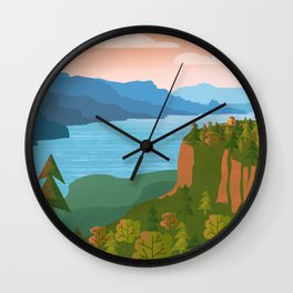 Columbia River Gorge Wall Clock