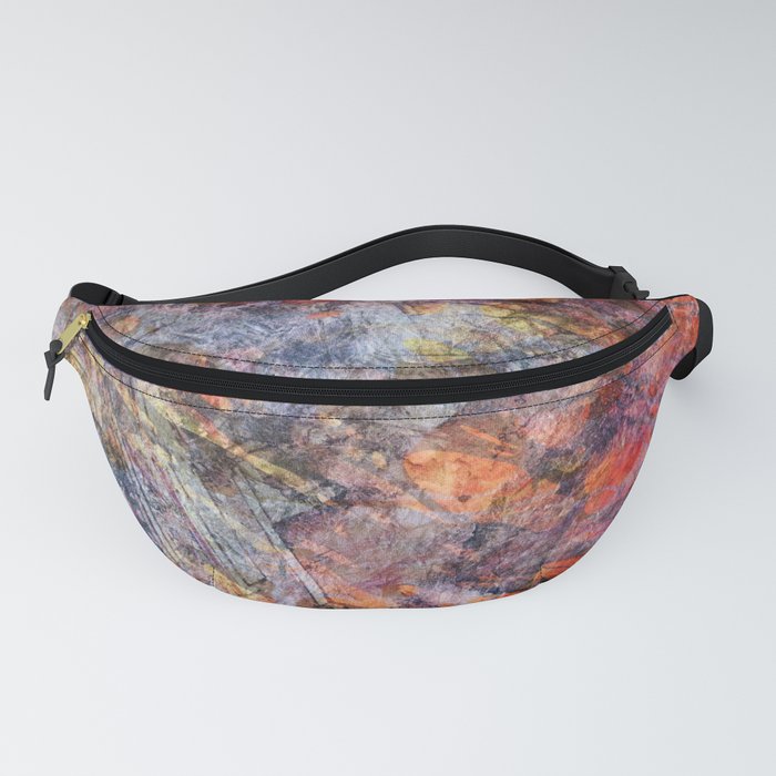 Colorful Red And Purple Abstract Art - Deep Breath Fanny Pack