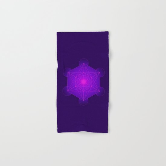 Metatron | Cube | Secret Geometry | Platonic | Matrix | Protects children Hand & Bath Towel