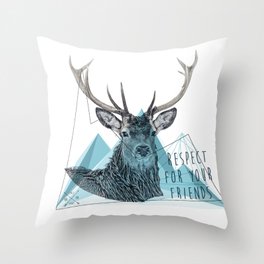 deer Throw Pillow