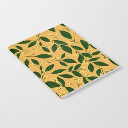 Yellow Floral Notebook