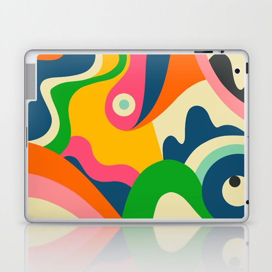 Colorful Mid Century Abstract  Laptop & iPad Skin