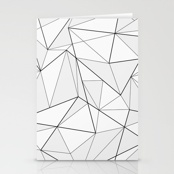 Folded geometric pattern Stationery Cards