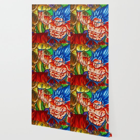 Ssb Kaioken Goku Vs Golden Frieza Wallpaper By Saquanarts Society6
