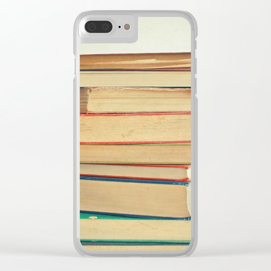 Stack of Books Clear iPhone Case