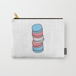 Transgender Flag Gay Pride Lgbtq Macaron Carry-All Pouch