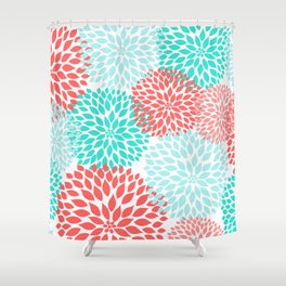 Pink Coral Shower Curtains | Society6 Pink Coral Shower Curtains | Society6