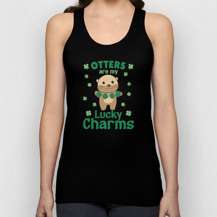 Otters Are My Lucky Charms St Patrick's Day Tank Top