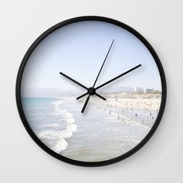 Santa Monica Beach Wall Clock