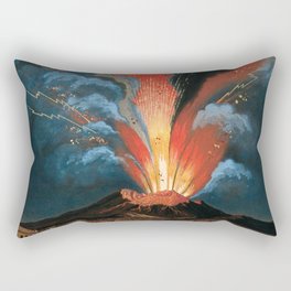 The Eruption of Mount Vesuvius Rectangular Pillow