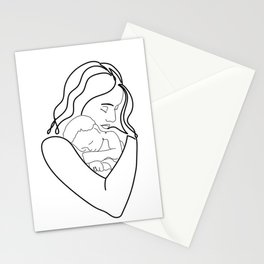 Mother And Child Stationery Card