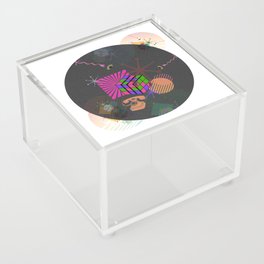 Retro Wild Cube Fantasy Abstract  Acrylic Box