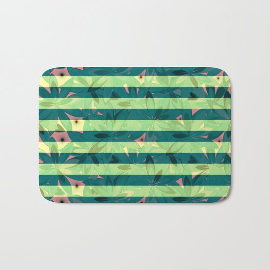 Vegetation-stripes Bath Mat