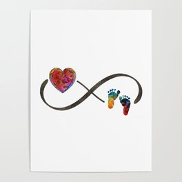Infinity Symbol Baby Love - Always And Forever - Sharon Cummings Poster