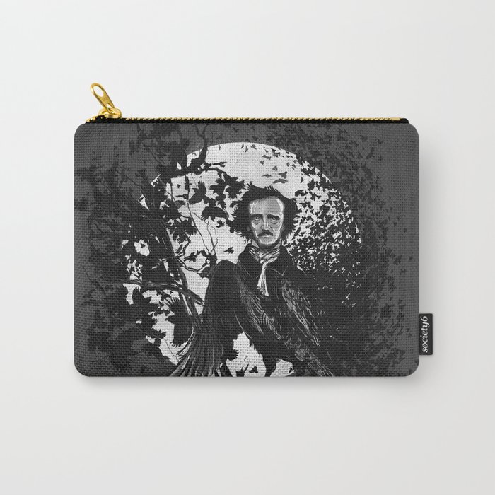 Unlikely Meeting in The Moonlight with Mr Edgar Allan Poe Carry-All Pouch