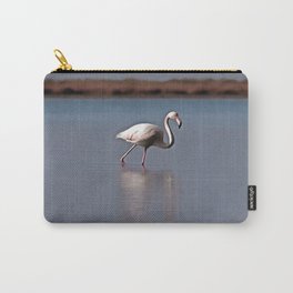 Lanky Legs In The Lake Flamingo Art Carry-All Pouch