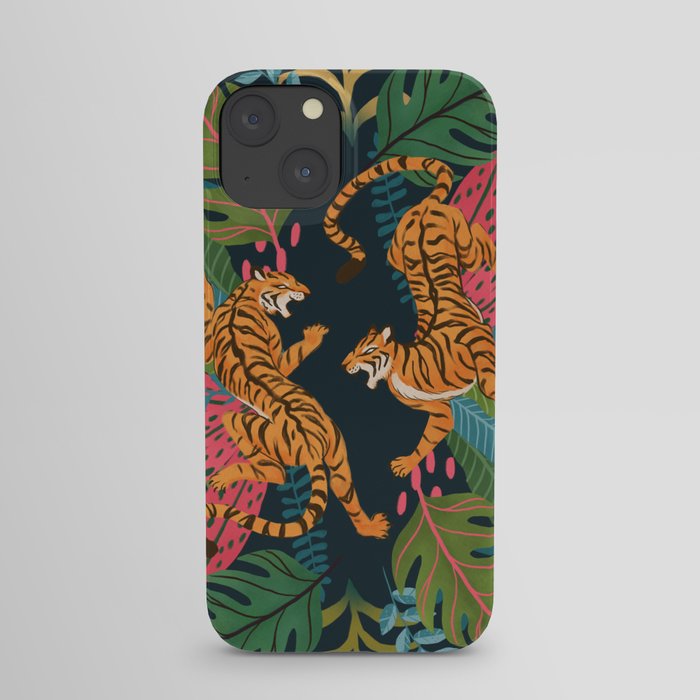 Jungle Cats - Roaring Tigers iPhone Case