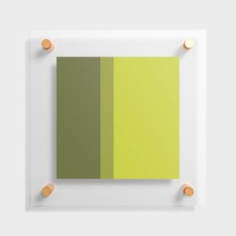 COLOR BLOCKED, CHARTREUSE Floating Acrylic Print