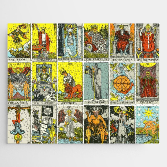 Tarot Card Sticker Lovers, Moon, Sun, Justice, Strength, Empress