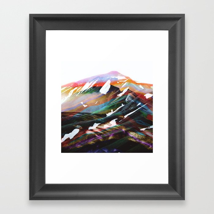 Abstract Mountains II Gerahmter Kunstdruck