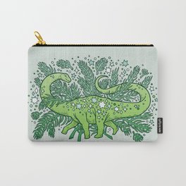 Evergreen Apatosaurus | Dinosaur Cosmic Festive Art Carry-All Pouch