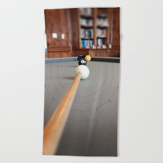 Eight Ball Corner Pocket Beach Towel