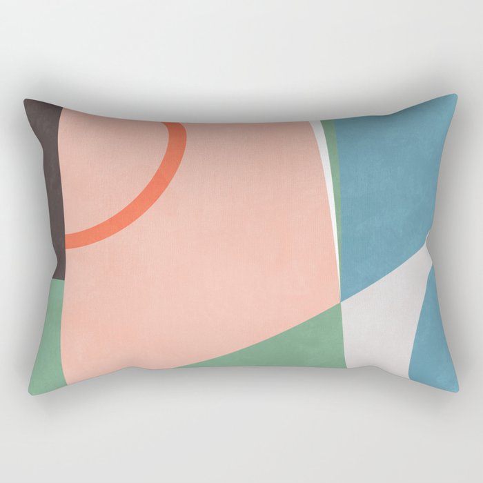 geometric shapes abstract art Rectangular Pillow