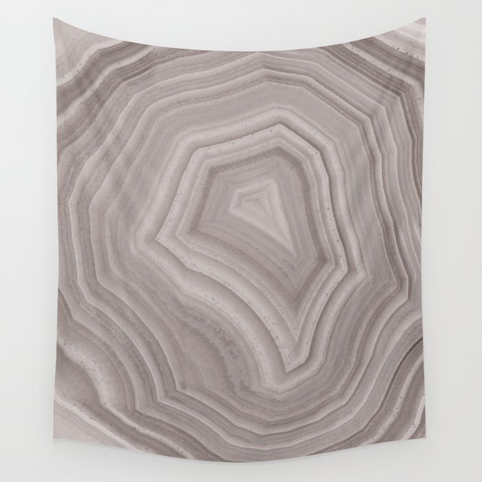Gray Agate Rock Wall Tapestry