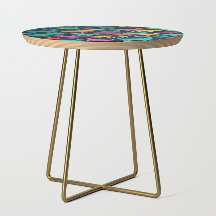 Dino Floral Silhouettes Dark Side Table