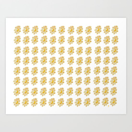 Golden Daisy Art Print