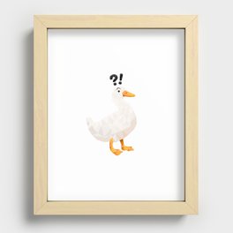 Origami Bewildered Duck Recessed Framed Print