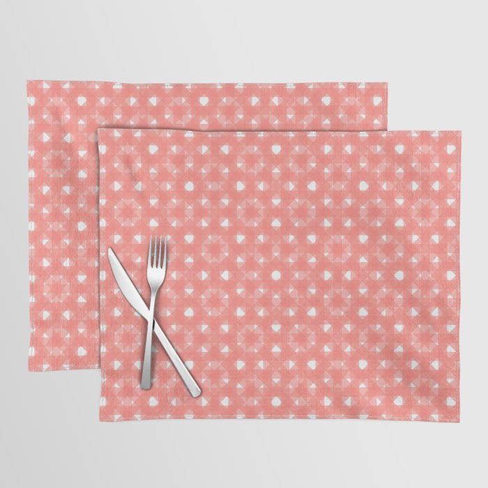 Weave pattern pink Placemat