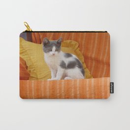 Cute Kitty Carry-All Pouch | Photo, Greece, Cute, Pet, Pillow, Animal, Cat, Background, Portrait, Vhsphotography 