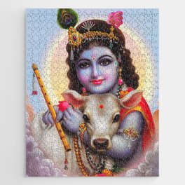 Bal Krishna with his Calf Jigsaw Puzzle