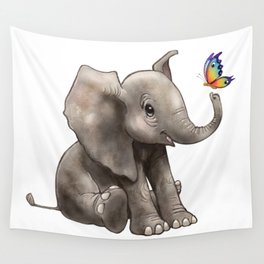 Baby Boo Butterfly Wall Tapestry