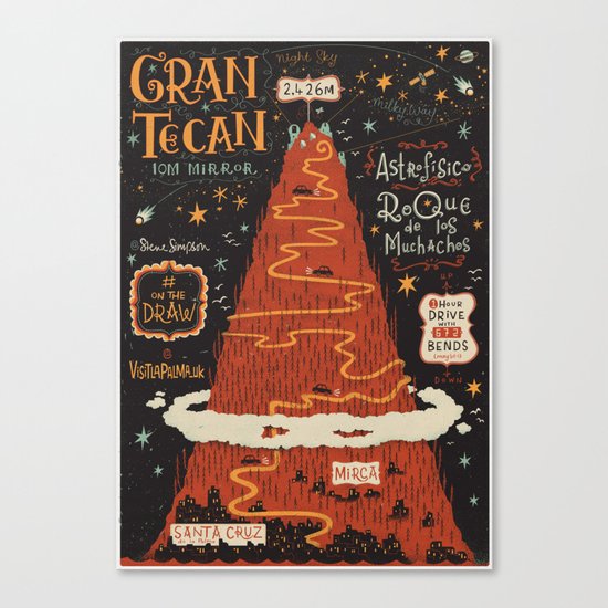 #onthedraw in La Palma - Gran TeCan Canvas Print