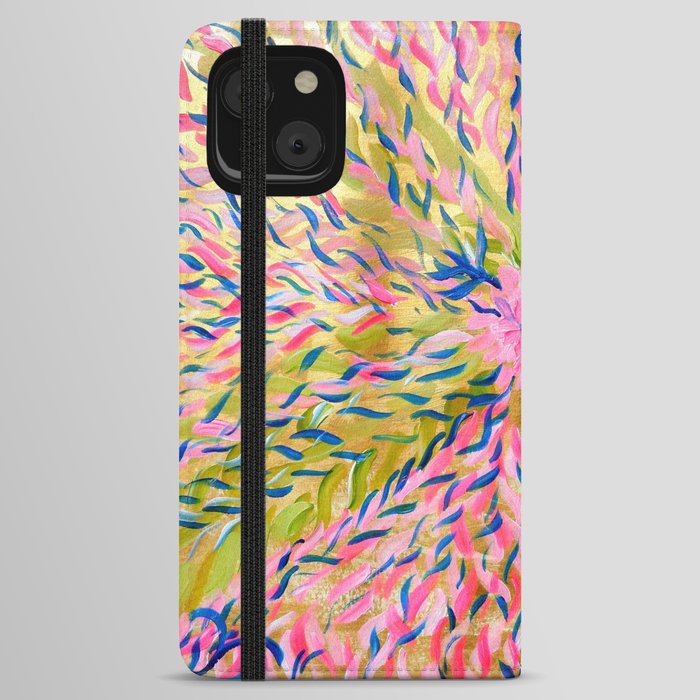 Aboriginal inspired painting  iPhone Wallet Case