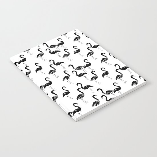 Flamingo modern watercolor girly cute black and white cell phone case tropical island summer animal Notebook