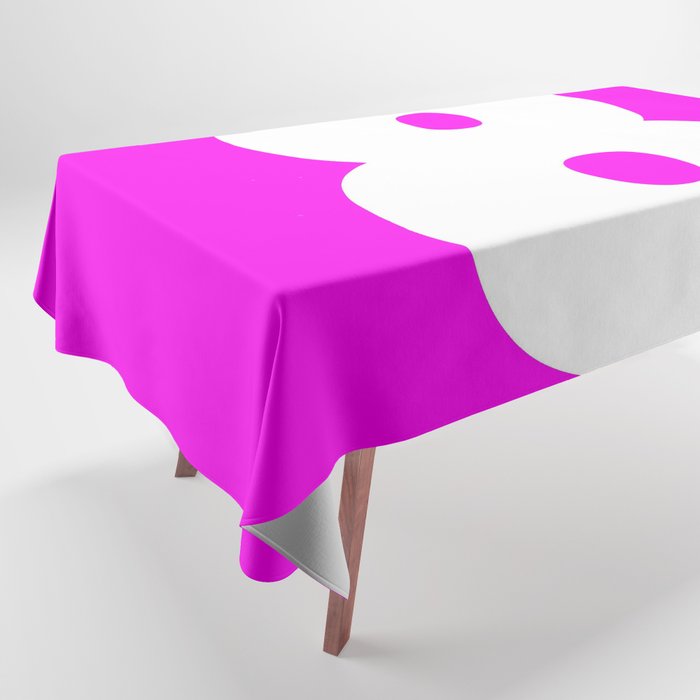 8 (White & Magenta Number) Tablecloth