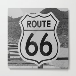 Route 66 Sign Metal Print