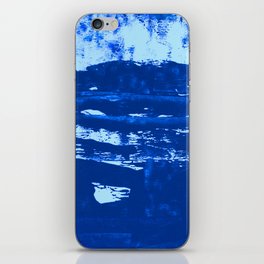 Shoreline:  minimal, abstract painting in blues by Alyssa Hamilton Art iPhone Skin