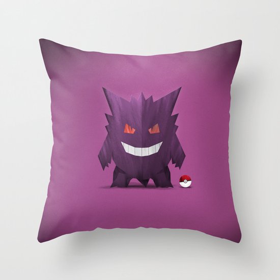Gengar Throw Pillow