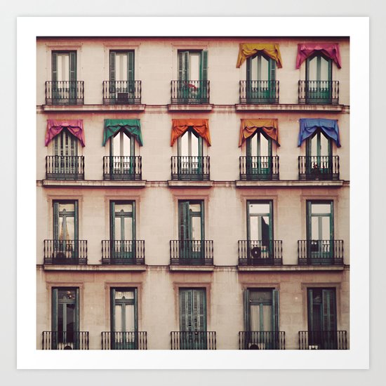 Balconies Art Print